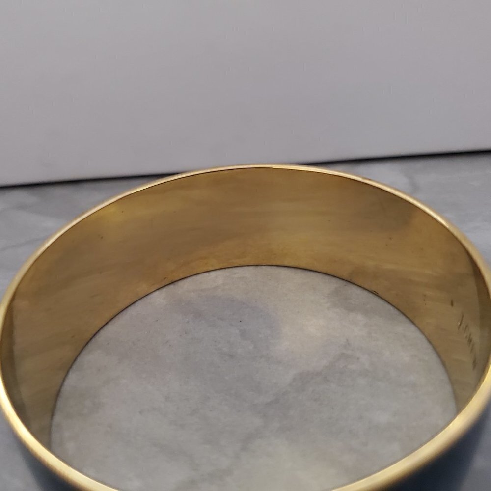 💙 Vintage Y2k 00s 2000's J.Crew Deep Blue Thick Wide Bangle 💙 - Picture 8 of 9